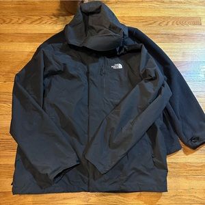 The North Face 2 Piece Hyvent Black Winter Coat Jacket Men’s XL
